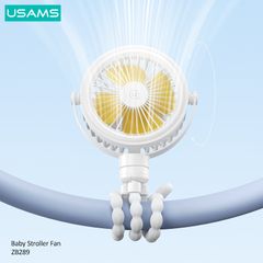 Quạt để bàn, treo xe đa dụng USAMS ZB289 (2000mAh, 4W, 3.5H)