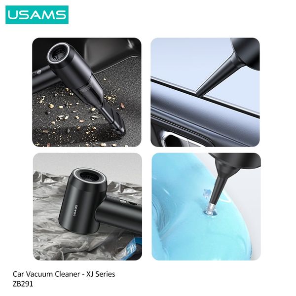 Máy Hút Bụi Dành Cho Ô Tô USAMS ZB291 (6000Pa, 4000mAh, 80dB)