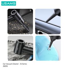 Máy Hút Bụi Dành Cho Ô Tô USAMS ZB291 (6000Pa, 4000mAh, 80dB)
