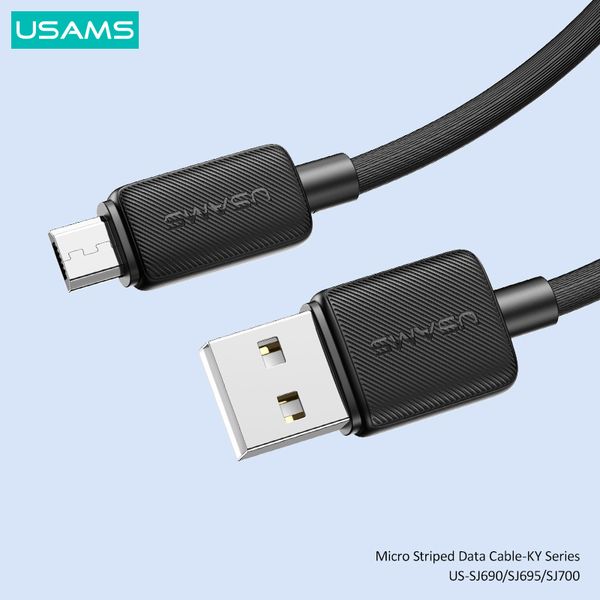 Cáp sạc nhanh USAMS SJ690 Micro Striped KY Series