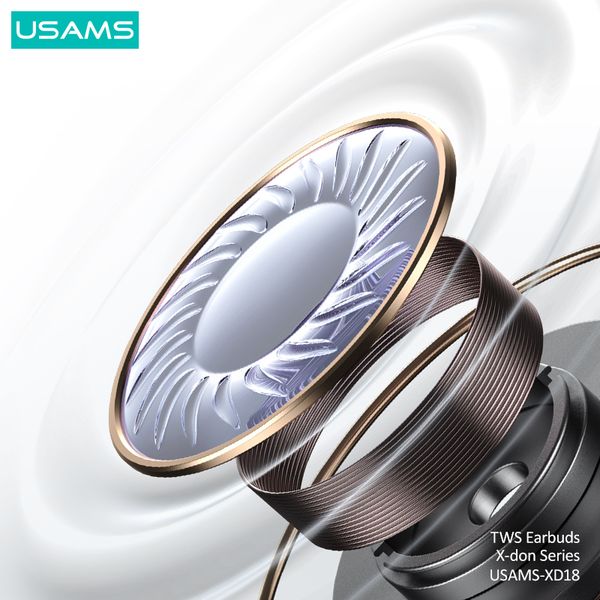 Tai nghe không dây TWS USAMS XD18 (Bluetooth v5.3, 6H)