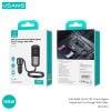 Tẩu Sạc Cho Ô Tô 2C + 3A USAMS CC213 C40 165W (Digital Display, QC, PD3.0, with 1.5m Data Cable)