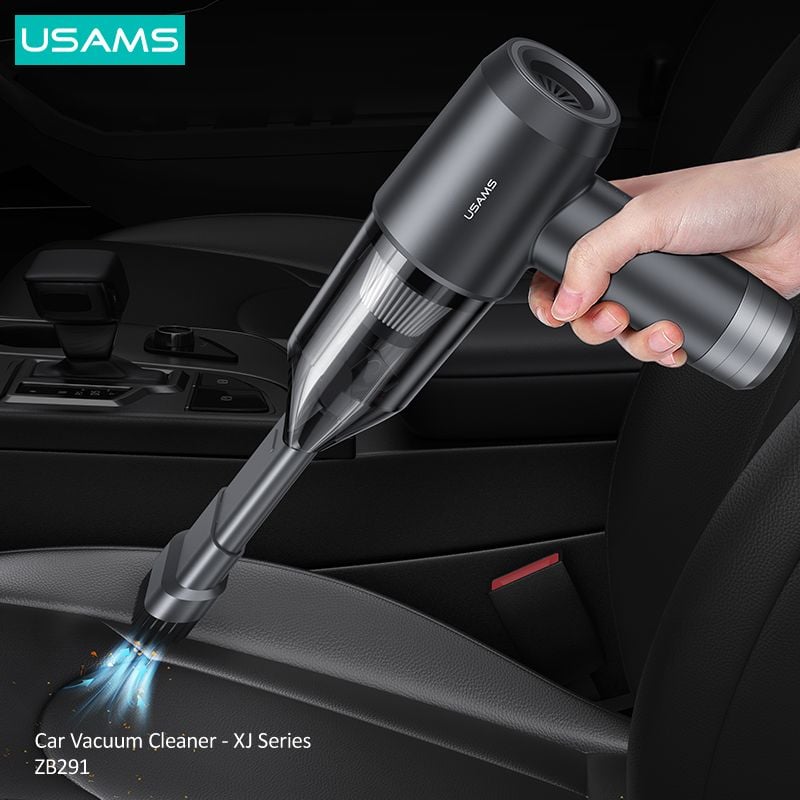 Máy Hút Bụi Dành Cho Ô Tô USAMS ZB291 (6000Pa, 4000mAh, 80dB)