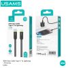 Cáp Sạc Nhanh USAMS SJ735 Type C To Lightning PD 30W Charging & Data Cable