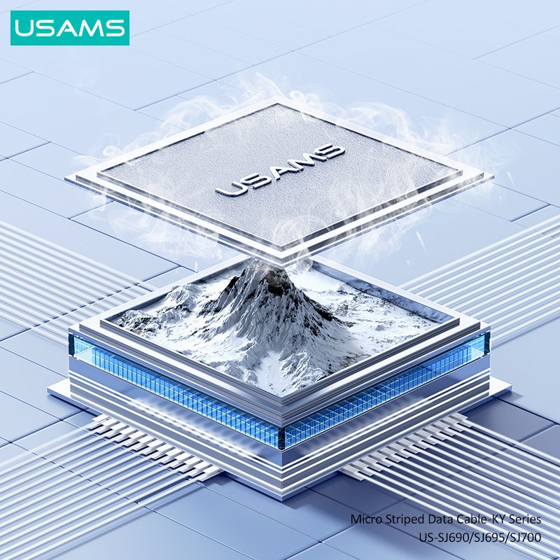 Cáp sạc nhanh USAMS SJ690 Micro Striped KY Series