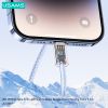 Cáp sạc nhanh USAMS SJ657 U86 PD30W Type-C To Lightning Rainbow Braided
