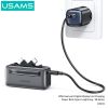 Pin Dự Phòng Mini USAMS CD233 4500mAh 20W (Cổng Type-C + Lightning, Digital Display)