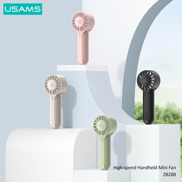 Quạt mini cầm tay USAMS ZB288 High-speed Handheld Mini Fan (1200mAh, 3.5W, 4.7H)
