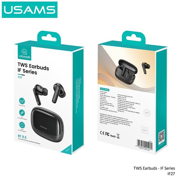 Tai Nghe Bluetooth USAMS IF27 Wireless Inear Earphone
