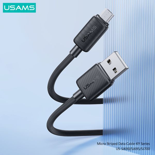 Cáp sạc nhanh USAMS SJ690 Micro Striped KY Series