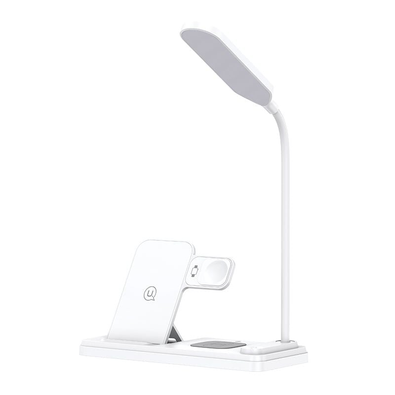 Đế sạc không dây tích hợp đèn bàn USAMS CD195 15W 4in1 Wireless Charging Holder With Table Lamp