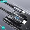Cáp sạc nhanh USAMS SJ671 Type-C To Type-C 100W Aluminum Alloy Digital Display Sufeng Series