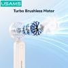 Quạt Cầm Tay USAMS ZB352 3W (Intelligent Digital Display, 1200mAh, 5-gear of Wind, 105° Foldable, 10398RPM)