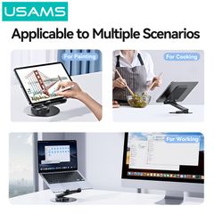 Đế giữ điện thoại / tablet USAMS ZJ080 Desktop Tablet Stand For 4.7-12 inches