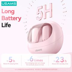 Tai Nghe Không Dây TWS USAMS TD22 (Bluetooth v5.3, Stereo Sound, 5H)
