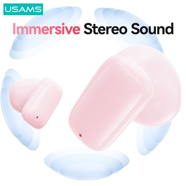 Tai Nghe Không Dây TWS USAMS TD22 (Bluetooth v5.3, Stereo Sound, 5H)