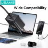 Bộ Sạc Nhanh Kèm Cáp Sạc Dây Rút USAMS CC241 30W Type-C Charger GaN PD3.0+QC3.0