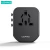 Bộ Sạc Du Lịch USAMS CC179 T59 Dual USB + Type-C PD 20W (US/UK/EU/CN Plug)