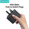 Củ Sạc Du Lịch 2C+1A USAMS CC308 17W (US/AU/UK/EU)