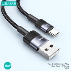 Cáp sạc nhanh USAMS SJ718 Type-C 3A Aluminum Alloy SY Series