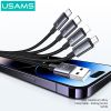 Cáp sạc đa năng USAMS SJ739 4In1 15W Aluminum Alloy Sufeng Series