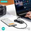 Cáp sạc nhanh USAMS SJ718 Type-C 3A Aluminum Alloy SY Series