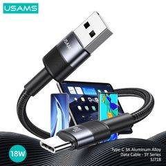 Cáp sạc nhanh USAMS SJ718 Type-C 3A Aluminum Alloy SY Series