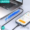 Cáp sạc nhanh USAMS SJ724 60W Type-C To Type-C Aluminum Alloy SY Series