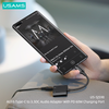 Đầu chuyển Type-C to Audio 3.5 DC USAMS AU15 + PD 60W