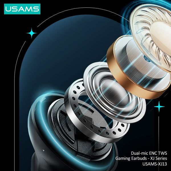 Tai nghe Bluetooth TWS USAMS XJ13 XJ Series (Bluetooth v5.3, 7H, ENC Dual Mic Noise Reduction)