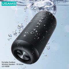 Loa Bluetooth Di Động USAMS YX008 10W (Bluetooth v5.0, 1800mAh, 360° Surround Stereo, IPX6)