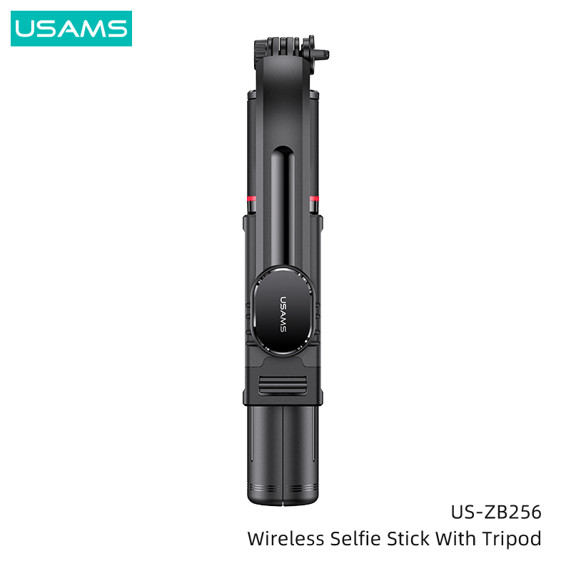 Gậy Selfie Tripod có Remote điều khiển USAMS ZB256 Wireless Selfie Stick With Tripod (Max Length: 1.13m)
