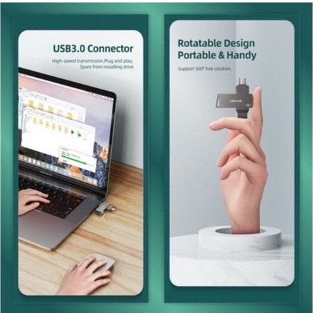 USB Lưu Trữ Di Động Tốc Độ Cao USB+TypeC USAMS ZB199 32GB (USB3.0 / 5Gbps)
