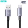 Cáp sạc nhanh USAMS SJ680/SJ663 Type-C 3A Aluminum Alloy Sufeng Series