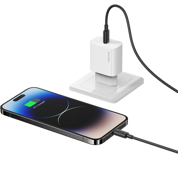 Cáp sạc nhanh USAMS SJ712 Type-C To Lightning 30W Fast Charging YD Series