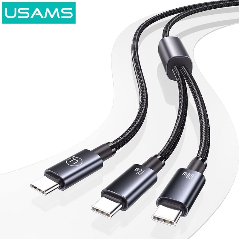 Cáp sạc đa năng USAMS SJ740 72W 2In1 Aluminum Alloy Sufeng Series