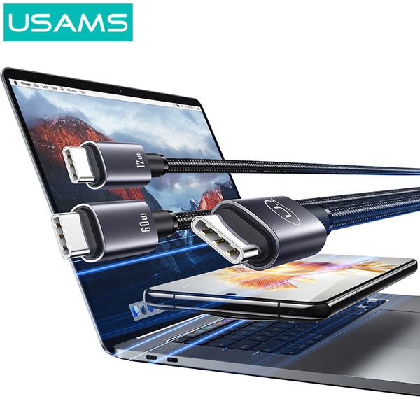 Cáp sạc đa năng USAMS SJ740 72W 2In1 Aluminum Alloy Sufeng Series