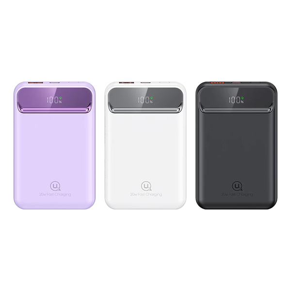 Pin Dự Phòng Không Dây MagSafe USAMS CD214 PB72 10000mAh 20W (QC3.0, Dual Port, Digital Display)