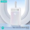 Pin Dự Phòng Không Dây USAMS CD219 10000mAh 20W (15W Wireless Charging, With Type-C Cable & Bracket)