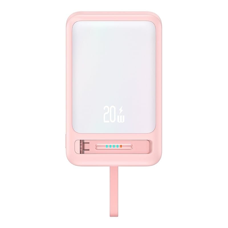Pin Dự Phòng Không Dây USAMS CD219 10000mAh 20W (15W Wireless Charging, With Type-C Cable & Bracket)