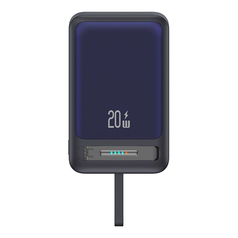 Pin Dự Phòng Không Dây USAMS CD219 10000mAh 20W (15W Wireless Charging, With Type-C Cable & Bracket)
