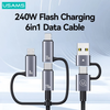 Cáp Sạc Nhanh 6 in 1 USAMS SJ737/SJ738 240W USB/Type-C sang M+L+C (480Mbps)