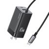 Củ Sạc Nhanh 2C+1A GaN USAMS CC273 65W (With Type-C Built-in cable)