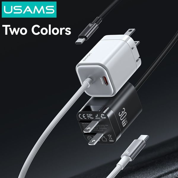 Củ Sạc Nhanh GaN USAMS CC271 30W (With Type-C Built-in cable)