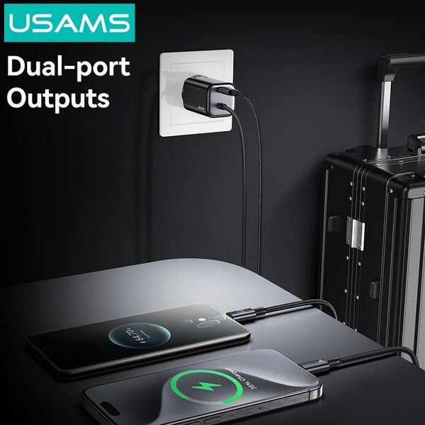 Củ Sạc Nhanh GaN USAMS CC271 30W (With Type-C Built-in cable)