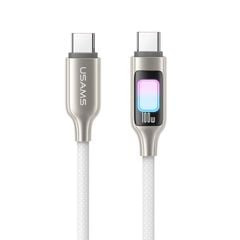 Cáp Sạc Nhanh C to C USAMS SJ750 100W (480Mbps, Colorful LED Light)