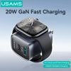 Củ Sạc Nhanh Đa Năng C+A GaN USAMS CC293 T67 20W (With iWatch Charger)