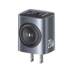 Củ Sạc Nhanh Đa Năng C+A GaN USAMS CC293 T67 20W (With iWatch Charger)