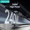 Cáp Sạc Nhanh C to C USAMS SJ751 240W (Colorful Light, 480Mbps, 1.2m)