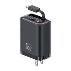 Củ Sạc Nhanh 2C+1A GaN USAMS CC300 65W (With Type-C Rectangle Built-in cable)